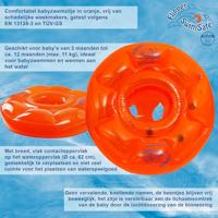 Swimsafe Babyzwemband Flipper Oranje - thumbnail