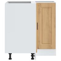 Keuken hoekonderkast "Porto" bewerkt hout artisanaal eikenkleur - thumbnail