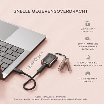 Satechi mini NVME SSD behuizing - Space Gray Satechi mini NVME SSD behuizing - Space Gray
