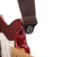 D&apos;Addario 30BAL02 Comfort Leather Auto Lock Guitar Strap Brown gitaarband - thumbnail