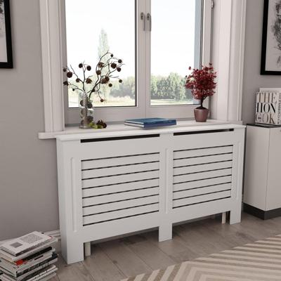 VidaXL Radiatorombouwen 2 st 152x19x81,5 cm mdf wit