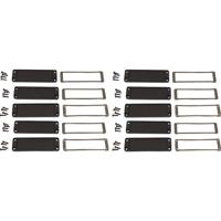 Hammond Electronics Eindplaat Aluminium Zwart (l x b x h) 6 x 107 x 35 mm 10 stuk(s) - thumbnail