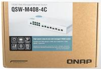 QNAP QSW-M408-4C netwerk-switch Managed L2 Gigabit Ethernet (10/100/1000) Wit - thumbnail