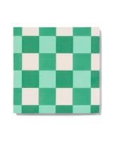 HEMA Servetten 33x33 papier ruiten - 20 stuks (groen) - thumbnail