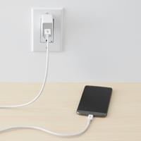 Amazon Basics USB-C to USB-A 3.1 Gen 2 Adapter Fast Charger Cable, 10Gbps High-Speed, USB-IF Certified, for Apple iPhone 15, iPad, Samsung Galaxy, Tablets, Laptops, 3 Foot, White - thumbnail