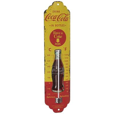 TFA Dostmann NOSTALGIC ART Coca Cola 12.2060.10 Thermometer Geel, Rood TFA Dostmann NOSTALGIC ART Coca Cola 12.2060.10 Thermometer Geel, Rood