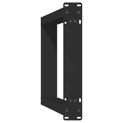 Console tafelpoten 2 st U-vormig 28x(72-73) cm staal zwart