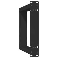 Console tafelpoten 2 st U-vormig 28x(72-73) cm staal zwart - thumbnail