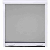 Fenetre Mosquito Net L125 x H145 cm in wit gelakt aluminium - onzichtbaar in breedte en hoogte. - thumbnail
