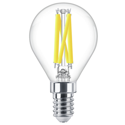 Philips LED 871951432439800 LED-lamp Energielabel D (A - G) E14 Kogel 3.4 W = 40 W Warmwit (Ø x h) 45 mm x 80 mm Dimbaar (dim to warm) 1 stuk(s)