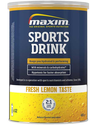 Maxim sports drink fresh lemon 480gr
