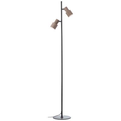 Brilliant Design vloerlampCadiz zwart met brons - 60116/76