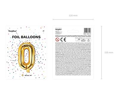 Folieballon Goud Letter &apos;O&apos; - 35cm