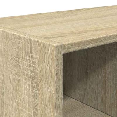 VidaXL Schoenenrekken 2 st stapelbaar 89,5x30x40 cm sonoma eikenkleur