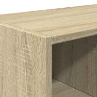 Schoenenrekken 2 st stapelbaar 89,5x30x40 cm sonoma eikenkleur - thumbnail