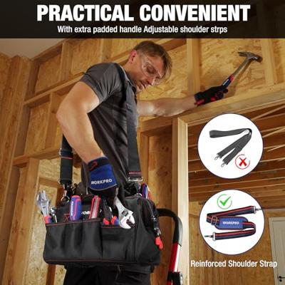 Gereedschapstas Workpro 30 x 18 x 20 cm Plastic 30 L