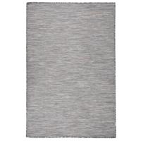 VidaXL Buitenkleed platgeweven 120x170 cm bruin en blauw - thumbnail
