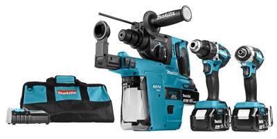 Makita DLX3106TW1 Accu Combiset 3-delig 18V 5.0Ah in Tas