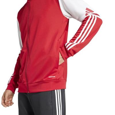 adidas Squadra 25 Hooded Trainingsjack Rood Wit adidas Squadra 25 Hooded Trainingsjack Rood Wit