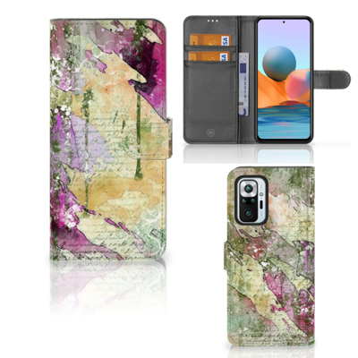 Hoesje Xiaomi Redmi Note 10 Pro Letter Painting Hoesje Xiaomi Redmi Note 10 Pro Letter Painting