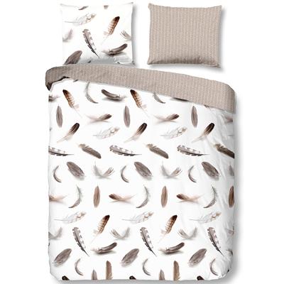 Good Morning Dekbedovertrek "veren" - Wit - (140x200/220 cm) - Katoen Flanel Good Morning Dekbedovertrek "veren" - Wit - (140x200/220 cm) - Katoen Flanel