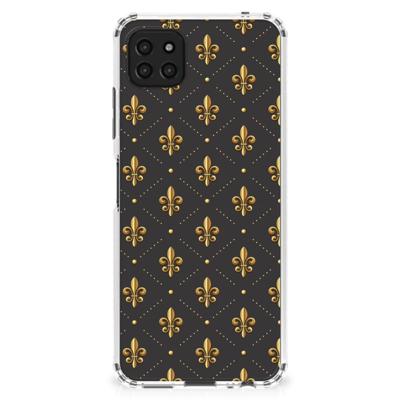 Samsung Galaxy A22 5G Doorzichtige Silicone Hoesje Franse Lelie Samsung Galaxy A22 5G Doorzichtige Silicone Hoesje Franse Lelie