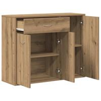 Dressoir ambachtelijk spaanplaat hout ambachtelijk eikenkleurig - thumbnail