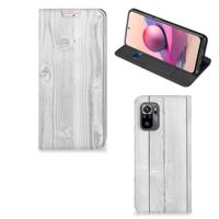 Xiaomi Redmi Note 10 4G | 10S | Poco M5s Book | Wallet Case | White Wood - thumbnail