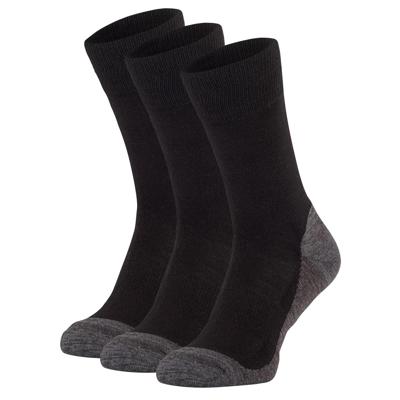 Winter Wandelsok 3-Pack | Zwart | 35/38