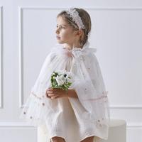 Ginger Ray cape daisy tule wit one size | 4 stuks - thumbnail