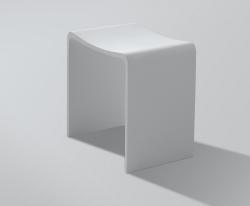Wiesbaden Solid surface kruk 40 x 30 x 42,5 cm mat wit