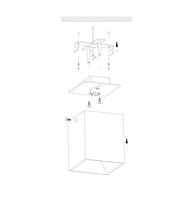 Eglo LedspotPolasso Down 1x3w - 3000K - 10cm vierkant - 94499 - thumbnail