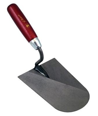 Melkmeisje Stukadoorstroffel rond, S-hals RVS hout - MM311180