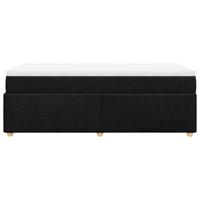 Boxspring met matras stof zwart 90x190 cm - thumbnail