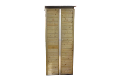 Lutrabox Hoge tuinkast 80x54x206 cm- - Hout- Lutrabox