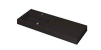 Wastafel INK Momento 1200x450x90 mm Quartz zwart 3421246 - thumbnail