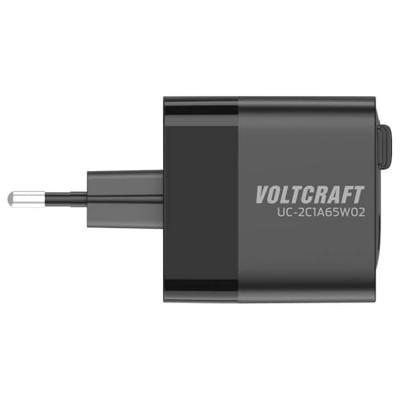 VOLTCRAFT UC-2C1A65W02 USB-oplader 65 W 1x USB-A, 2x USB-C Aantal uitgangen: 3 x GaN, USB Power Delivery (USB-PD), Snellader VOLTCRAFT UC-2C1A65W02 USB-oplader 65 W 1x USB-A, 2x USB-C Aantal uitgangen: 3 x GaN, USB Power Delivery (USB-PD), Snellader