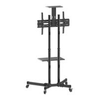 Manhattan Trolley voor TV's en monitoren, voor schermen 37"-65", VESA-compatibiliteit: van 200x200 tot 600x400 mm (controleer de afmetingen van de vier montagegaten aan de achterzijde), max. 40 kg, zwart - thumbnail