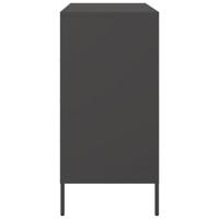 Dressoir 68x39x79 cm staal zwart - thumbnail