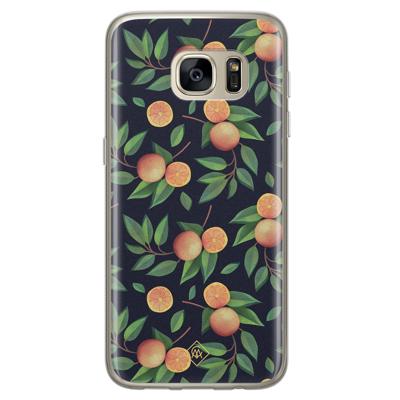 Samsung Galaxy S7 siliconen hoesje - Orange lemonade Samsung Galaxy S7 siliconen hoesje - Orange lemonade