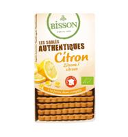 Bisson Authentieke zandkoekjes met citroen bio 183 Gram - thumbnail