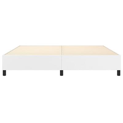 Boxspringframe kunstleer wit 200x200 cm Boxspringframe kunstleer wit 200x200 cm