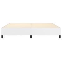 Boxspringframe kunstleer wit 200x200 cm - thumbnail