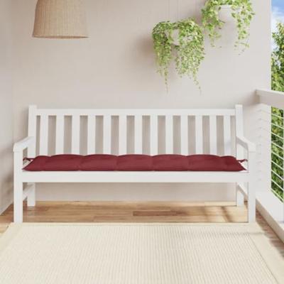 VidaXL Tuinbankkussen 180x50x7 cm stof gemêleerd wijnrood VidaXL Tuinbankkussen 180x50x7 cm stof gemêleerd wijnrood