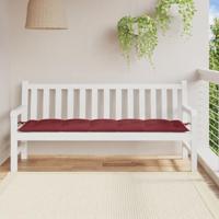 VidaXL Tuinbankkussen 180x50x7 cm stof gemêleerd wijnrood - thumbnail