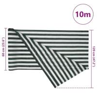 VidaXL Privacynet 75 g/m² 1,2x10 m hdpe groen en wit - thumbnail