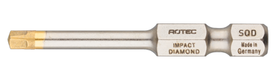 Rotec IMPACT Schroefbit SQD 1 | L=50 | E6.3 | DIAMOND | 2 stuks - 817.33012