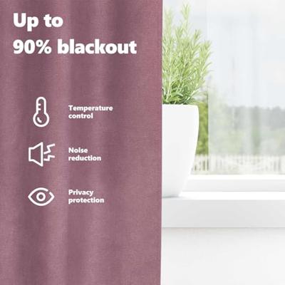 VidaXL Verduisterende gordijnen 2 pcs donkerroze 140 x 260 cm fluweel