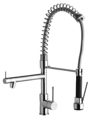 GO by Van Marcke Cuisina II keukenkraan - 48cm - draaibare & uittrekbare uitloop - waterbesparend - chroom KE-103L