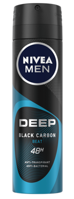 Nivea Men Deep Black Carbon Beat Anti-Transpirant Spray
